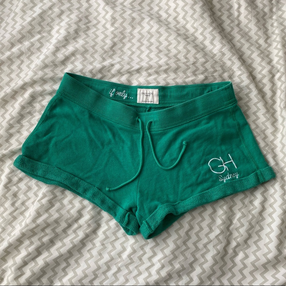 Gilly Hicks Green Sleep Shorts
